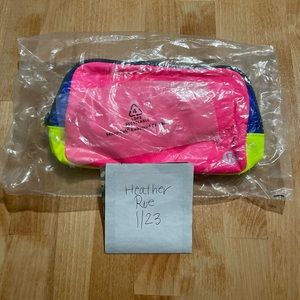 Sealed OG NWT Lululemon Pink Highlight/Cerulean Blue/Highlight Yellow Belt Bag